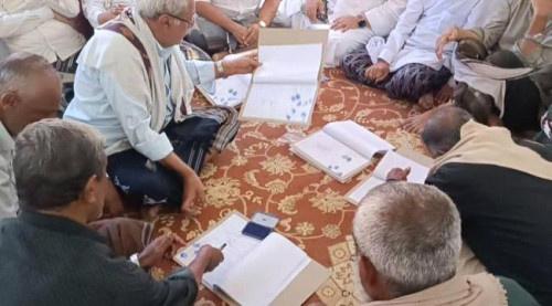صلح قبلي بين قبيلتين في حضرموت