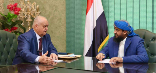 المحرّمي يلتقي وزير الخدمة المدنية والتأمينات في العاصمة عدن