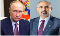 الرئيس الزُبيدي يهنئ الرئيس فلاديمير بوتن بمناسبة إعادة انتخابه رئيسا لروسيا الاتحادية