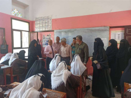 انتقالي دار سعد يتفقد سير عملية الامتحانات في مدارس المديرية