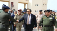 المحافظ بن ماضي يدشّن الامتحانات النهائية للدفعتين الثانية والثالثة للقسم العام بكلية شرطة حضرموت