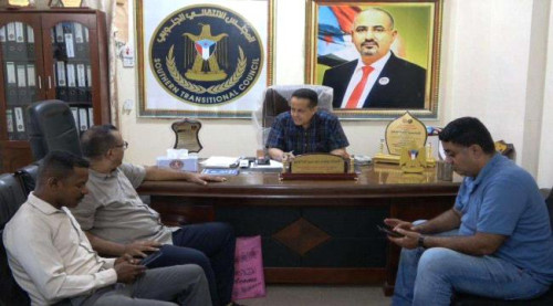 رئيس تنفيذية انتقالي لحج يلتقي أمين عام نقابة المهندسين الجنوبيين