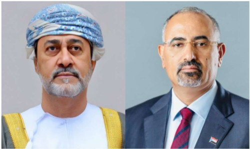 الرئيس الزُبيدي يعزي السلطان هيثم بن طارق في وفاة السيدة خالصة بنت نصر البوسعيدي