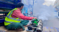 تواصل تنفيذ حملة الرش الضبابي في أحياء مديرية صيرة