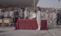 وزير الدفاع يشهد حفل تخرج الدفعة الثالثة في الكلية الحربية بالعاصمة عدن 