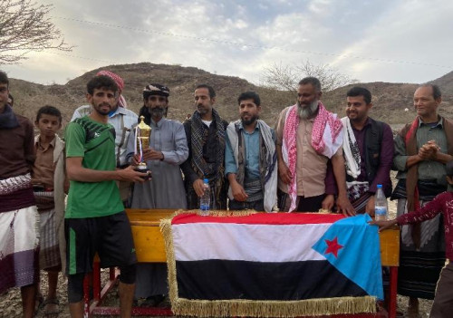 انتقالي جيشان ينظم لقاءً كرويًّا احتفاءً بذكرى فك الارتباط
