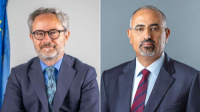 الرئيس الزُبيدي يبحث مع رئيس بعثة الاتحاد الأوروبي الأوضاع الراهنة في بلادنا وسُبل دعم جهود السلام