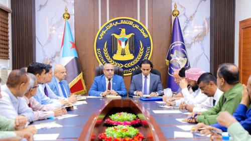 فريق التوجيه والرقابة الرئاسي يعقد لقاءً مع الهيئة التنفيذية للقيادة المحلية لانتقالي العاصمة عدن