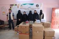 الأمانة العامة بالانتقالي توزع حقائب صحية ومدرسية للأطفال في روضة الغد بالمعلا