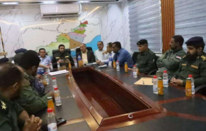 فريق التوجيه والرقابة الرئاسي يزور إدارة أمن محافظة لحج ويطلع على جهود عملها