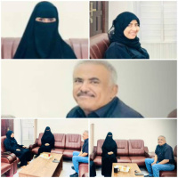 مدير عام مكتب التعليم الفني يلتقي رئيس هيئة المرأة بالمجلس الانتقالي المحامية نيران سوقي