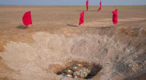 “مسام” يتلف 3977 قطعة من الألغام والذخائر غير المنفجرة في باب المندب
