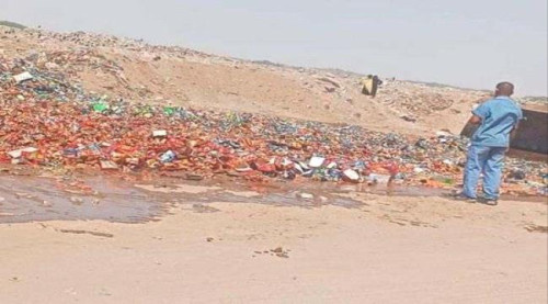 إتلاف 15 طنا من العصائر منتهية الصلاحية في المنصورة
