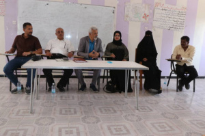 فريق التوجيه والرقابة الرئاسي يزور المعهد الزراعي في أبين