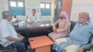 رئيس تنفيذية انتقالي القطن يبحث مع مدير الأوقاف بالمديرية تنسيق العمل المشترك