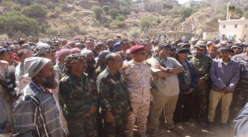 بموكب مهيب.. تشييع جثمان الشهيد محمد عبد الحميد الكاش بالضالع