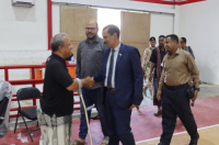 باتيس يزور المعسكر التدريبي لفريق كرة السلة للكراسي المتحركة رجال وسيدات ويؤكد دعمه لذوي الاحتياجات الخاصة