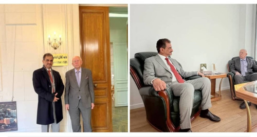لملس يناقش مع السفير رياض ياسين تعزيز حضور العاصمة عدن في الفعاليات الثقافية والاقتصادية بفرنسا