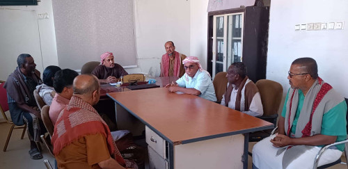 رئيس تنفيذية انتقالي ساه يبحث مع مدير أمن المديرية تعزيز الأمن والاستقرار