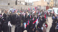 انتقالي تبن ينظم احتشادًا جماهيريًا ومسيرة شعبية في العند للمطالبة بإعلان دولة الجنوب العربي