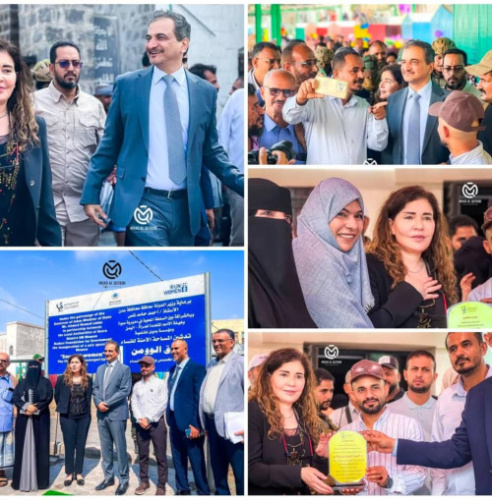 محافظ عدن يدشّن المساحة الآمنة للنساء “سوق الوومن” وعدد من المشاريع في مديرية صيرة