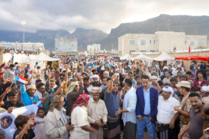 توافد جماهيري واسع من مراكز قلنسية وعبدالكوري إلى مخيم الاعتصام المفتوح بحديبو