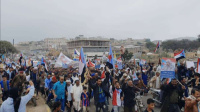 حشود تربوية تصل ساحة الاعتصام المفتوح في الضالع للمطالبة بإعلان دولة الجنوب العربي