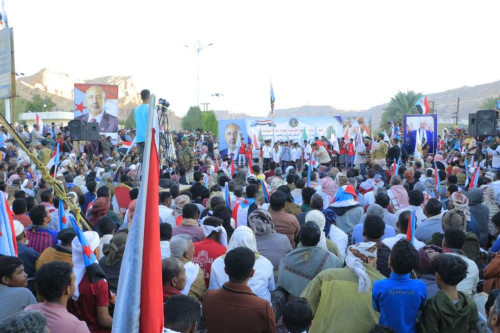 مسيرة جماهيرية حاشدة في سيئون تأكيدًا على التمسك بمطلب إعلان الدولة الجنوبية