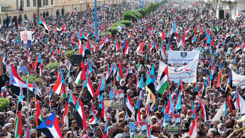 مدينة عتق عاصمة محافظة شبوة تشهد مليونية إعلان دولة الجنوب العربي"بيان"