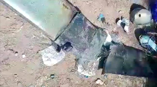 قوات العمالقة تُسقط طائرة مسيّرة حوثية في بيحان