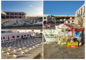 مبادرة الإعلامي صالح العبيدي تواصل توزيع السلال الغذائية للمحتاجين في العاصمة عدن