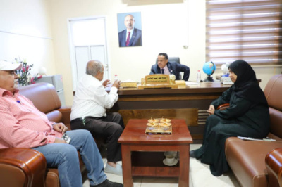 القائم بأعمال الأمين العام يلتقي نقيب الصحفيين والإعلاميين الجنوبيين