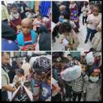 محل ملابس تايفون ورفلي توزع كسوة عيد ل60 طفل من ذوي الهمم ومرضى السرطان