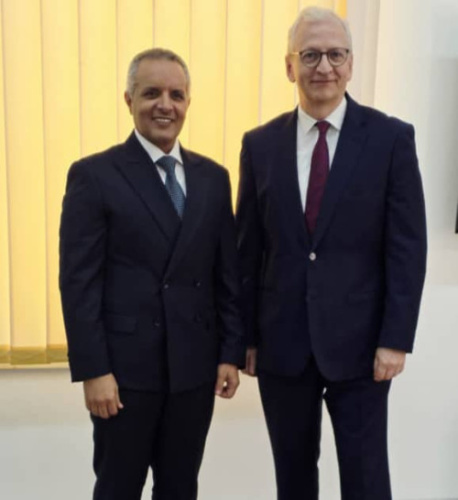 وزير الشؤون الاجتماعية والعمل يلتقي بسفير جمهورية ألمانيا الاتحادية لدى بلادنا