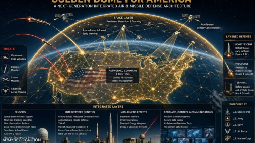 أميركا تطلق “القبة الذهبية” لرصد الصواريخ والمسيّرات