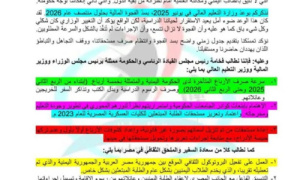 طلبة اليمن الموفدون في مصر يصعّدون احتجاجاتهم ويطالبون بصرف مستحقاتهم المتأخرة